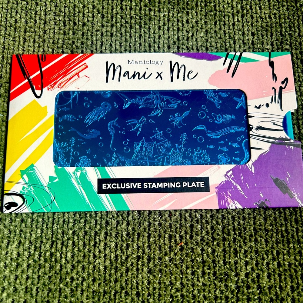 Maniology subscription exclusive nail plate- skeleton sea themed
